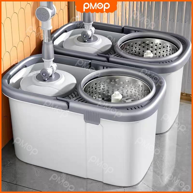 Product Introduction of yudnvshop PMOP Mop Complete Set With Rotator And Bucket Stainless Steel Rod Thick Microfiber Mop Heavy Duty 0