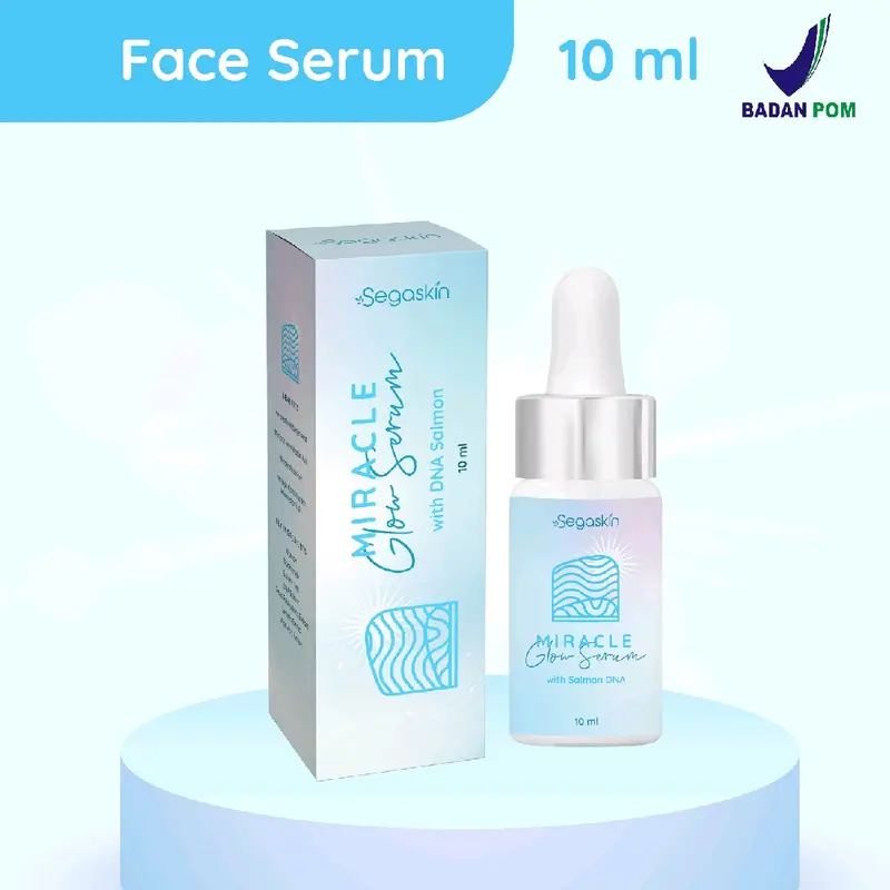 Sega Skin - Miracle Glow Serum with DNA Salmon Tetes Wajah Aging Kerutan Pencerah 3