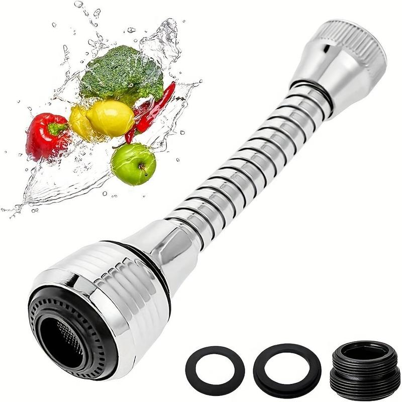 Kitchen Faucet Aerator, Durable Flexible Faucet Extender, Splash Proof Kitchen Sink Tap Aerator for Home Kitchen Bathroom 4