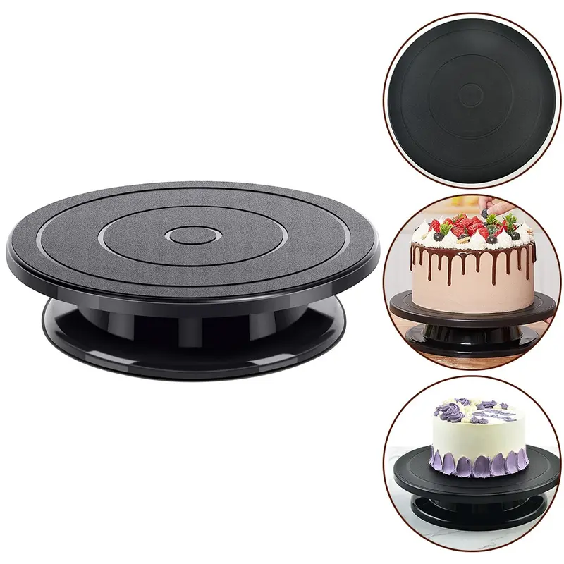 Bàn xoay bánh, Bàn quay, Bánh xe quay, Giá đỡ bánh Xoay, Dụng cụ làm bánh, 10,8 inch 3