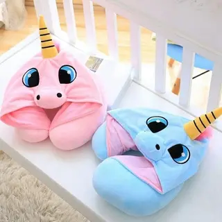 Bantal Leher Hodie Dewasa Bantal Leher Mobil Karakter Topi Bantal leher kuda pony kapas tanpa garansi 1