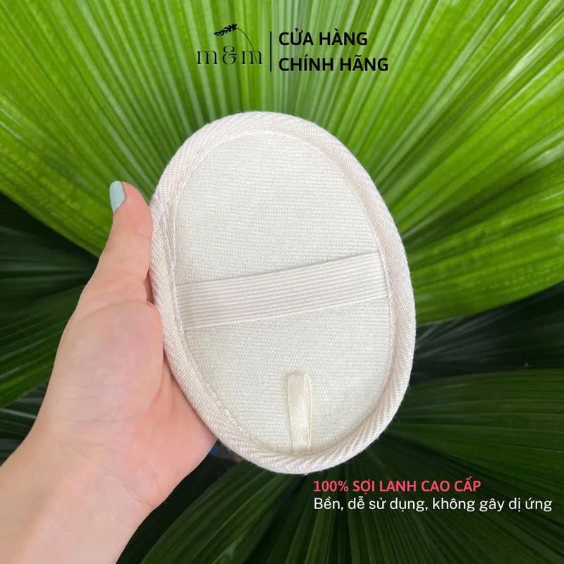 Miếng Tẩy Da Chết Cho Mặt Và Body Từ Sợi Lanh Thiên Nhiên, Làm Đẹp Và Mềm Mịn Da 5