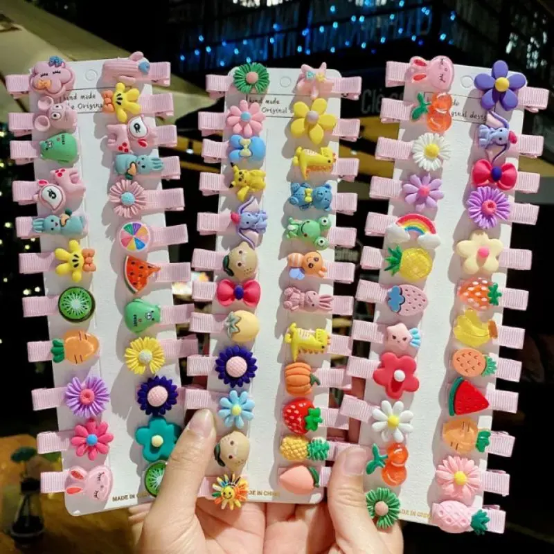 10PCS !JEPIT RAMBUT ANAK KOREA MOTIF KARTUN SET / 10PCS SET JEPIT RAMBUT ANAK LUCU / JEPITAN RAMBUT ANAK MOTIF KARAKTER KARTUN / JEPITAN RAMBUT ANAK STYLE KOREA 1