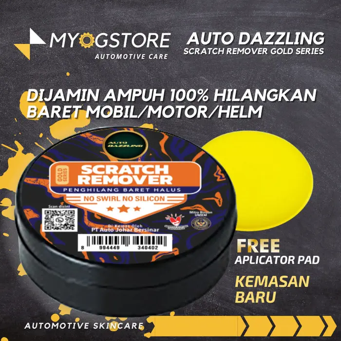 NEW!!! SCRATCH REMOVER PREMIUM PENGHILANG BARET LECET BODY COMPOUND MOBIL - SCRATCHREMOVER