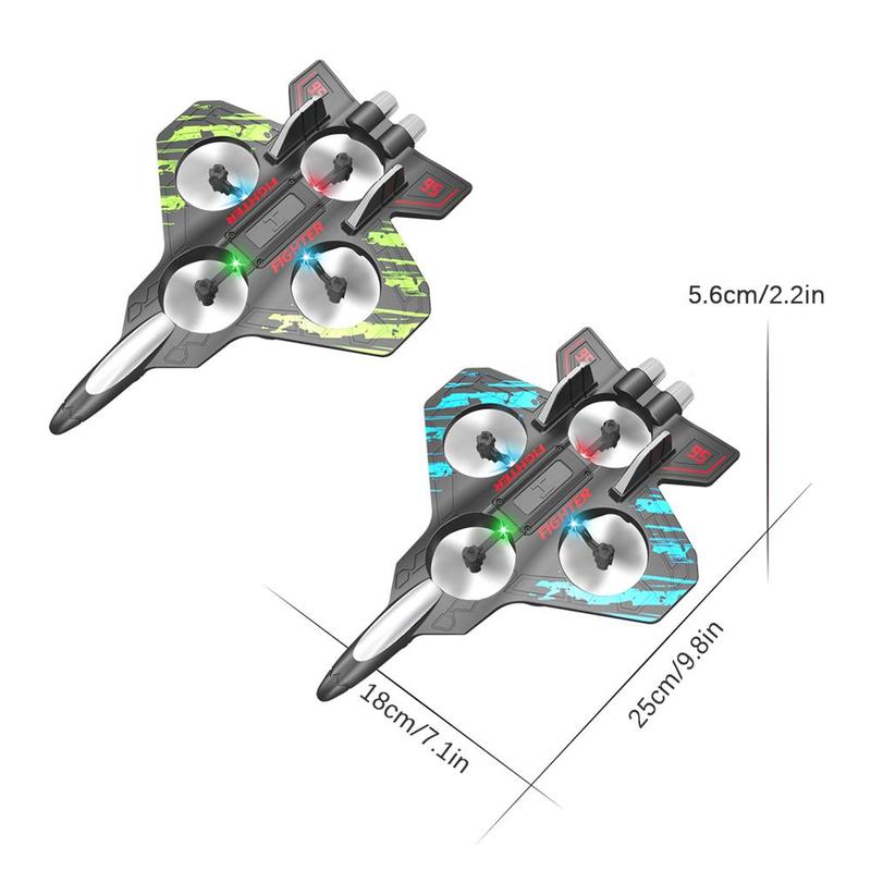 Product Introduction of Remote Control Airplane, 1 Count 4-axis Drone with Remote Control, Foam Glider, Gravity Sliding Airplane, Outdoor Electric Remote Control Toys for Christmas & Birthday Gift, Gift for Boyfriend, Men's Gift 1