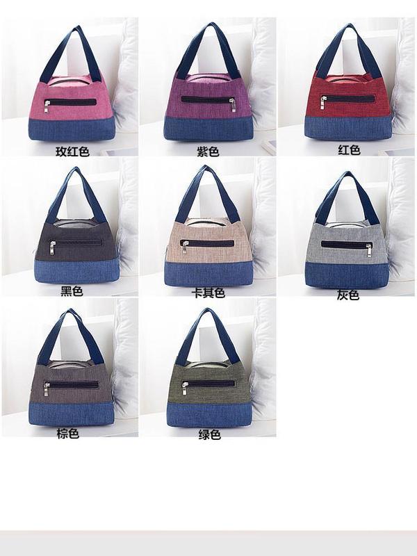 Product Introduction of Túi Nữ, Phong Cách Thường Ngày Vải Oxford Đã Giặt, Túi Ăn Trưa, Túi Messenger Đeo Vai, Túi Vải Bố Nhỏ Túi Xách Mini, Túi Xách Bag 4