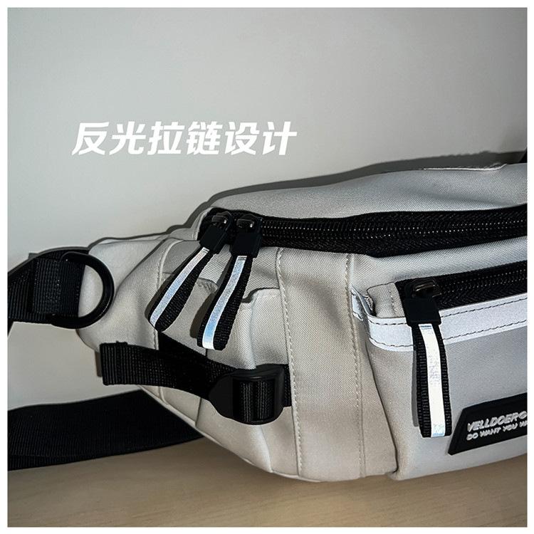 Product Introduction of New Japanese Ins Chest Bag Harajuku Large-Capacity Crossbody Bag Men's Fashion Brand Multi-Functional Travel Sports Small Bag All-Match Waist Bag 29