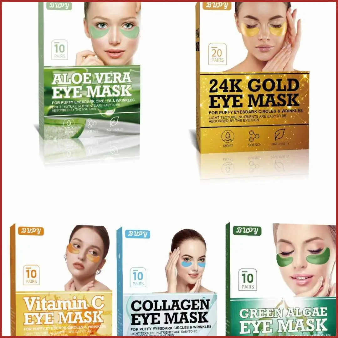 Eye mask eye patch for reducing dark circles, eye bags, fine lines, moisturizing and hydrating. 10 eye mask patches Aloe Firming
