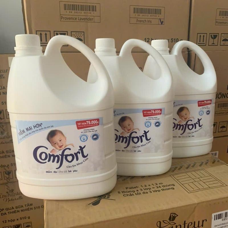 Nước xả cho bé Comfort với công thức riêng dịu nhẹ cho da nhạy cảm can 3.8 lít Em bé Trẻ sơ sinh Bé gái Bé trai