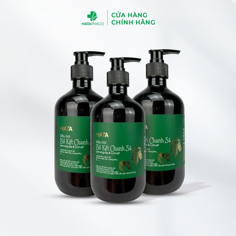  Combo Siêu Hời Dầu Gội Chăm Sóc Tóc Bồ Kết Chanh Sả - Chai 500ml 
