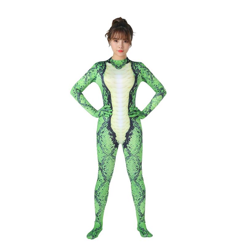 Hongbo Green Python One-Piece Tights Animal Cosplay Series Python ...