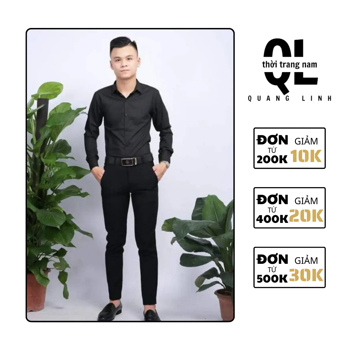 Combo Hắc Công tử  Quần đen +Áo đen,dáng hàn cao cấp,cất vải co giãn nhẹ,mềm mịn,không nhắn,không xù Nam Menswear