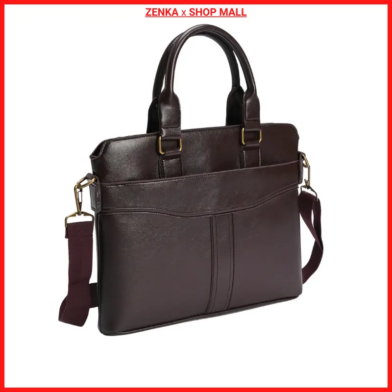 Cặp xách công sở Zenka thanh lịch và sang trọng, đựng vừa laptop 14 inch _ZKC01 bag