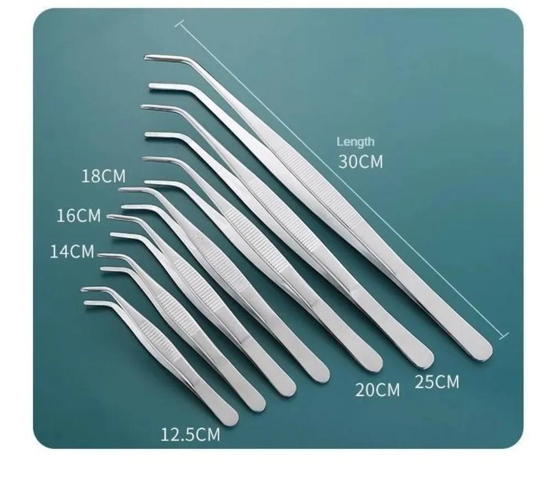 Product Introduction of Stainless Multifuctional Steel Elbow Tweezers Aquarium Clip Long Tongs Medical Tweezers Forceps Pet Feeding Tools Non-slip plastic  filter 10