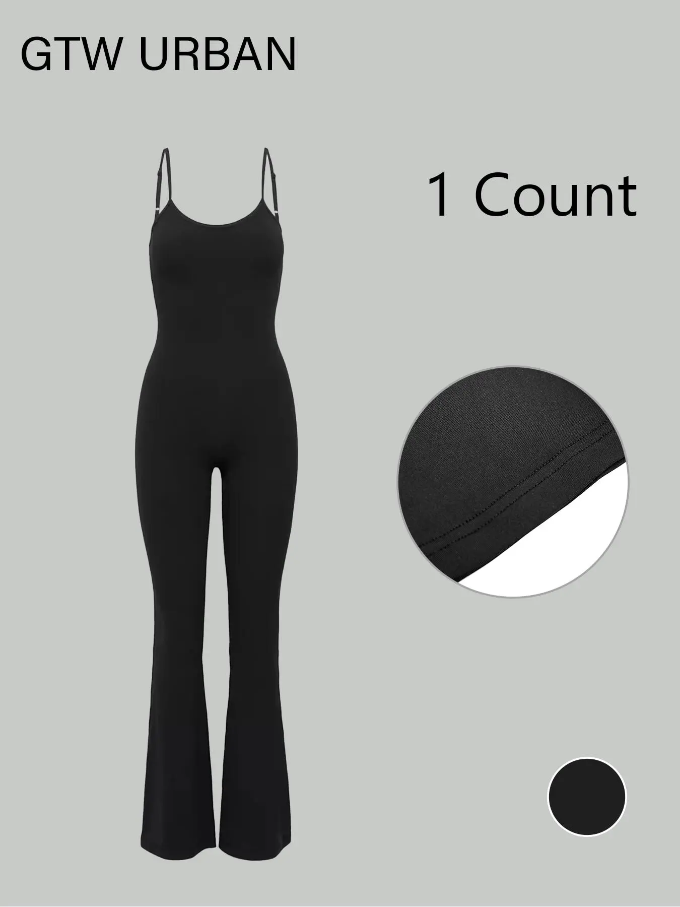 Women's Solid Color Backless Cami Jumpsuit, Casual Comfy Overalls for Summer, Women's Jumpsuit for Daily Wear