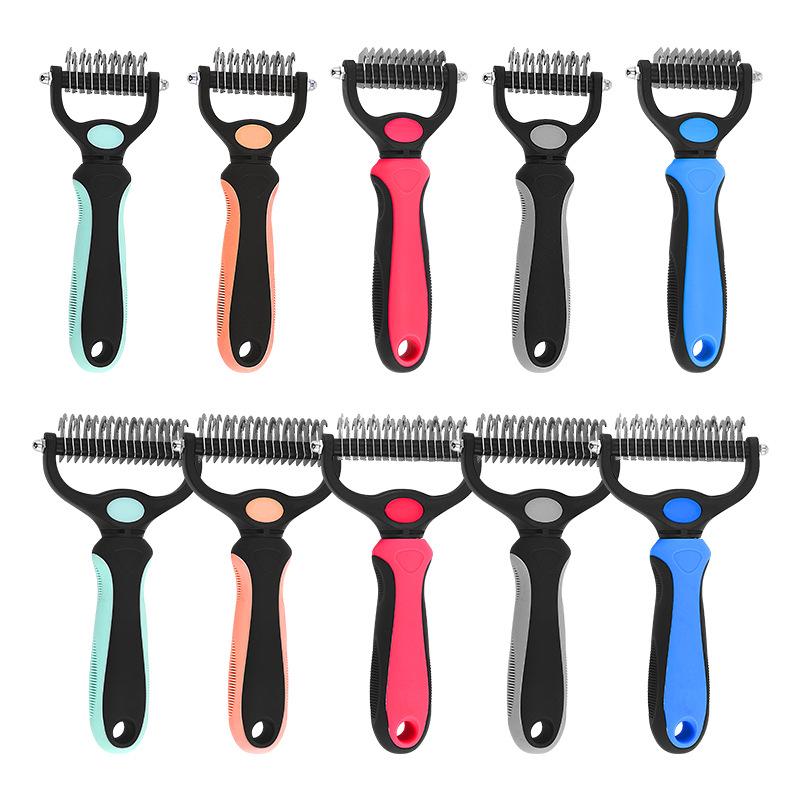 Product Introduction of Professional Pet Brush Dog Hair Remover Pet Fur Knot Cutter Puppy Cat Comb Brushes Dogs Grooming Shedding Supplies 2