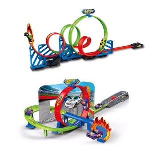 [Children christmas gifts] [jameskgoods] Hot Wheel Car 360 Degrees Spin Line Powerful Spin Way Track Building Toys