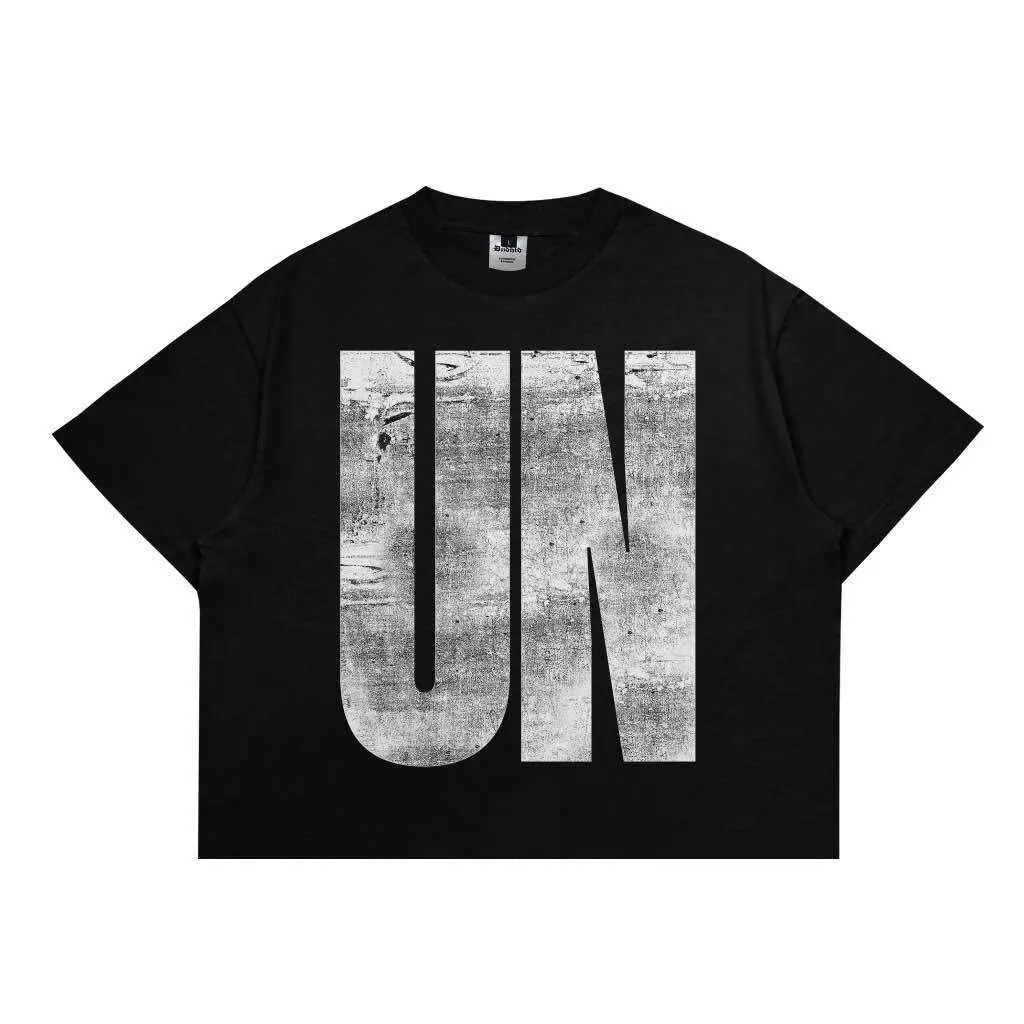 Baju Kaos boxy viral Underhated UN Crew-neck fashion unisex T-shirt Menswear Top Branded Atasan
