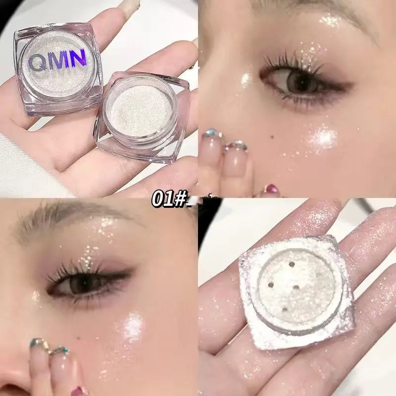 Phấn ánh Đơn Sắc MÀU, Bảng Phấn Tạo Khối, Phấn Mắt Làm Sáng, Lông Mi Tơ Tằm Lấp Lánh Khoai Tây Nghiền, QMN, 3D 0