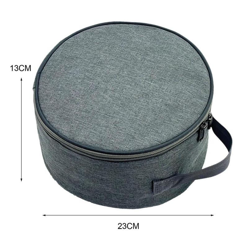 Product Introduction of Folding Fan Storage Bag with Double Zipper Large Capacity Makeup Bag Easy Carrying for Travel Camping Picnic Backpacking Outdoor 0