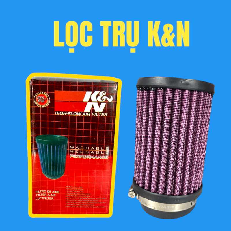 Lọc Trụ - Pô e trụ K&N Dùng Cho Nhiều Loại Xe Lọc Gió Phụ Tùng