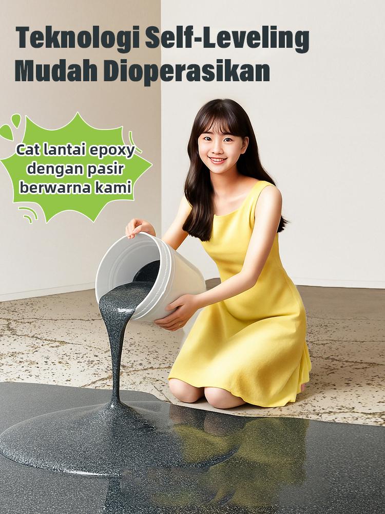 【Mengkhususkan diri dalam pernis selama 10 tahun】cat lantai epoxy 4 warna lantai semen cat lantai semen epoxy floor coating cat kolam cat keramik cat kamar mandi cat cat epoxy lantai cat kolam cat pelapis Biru Hijau
