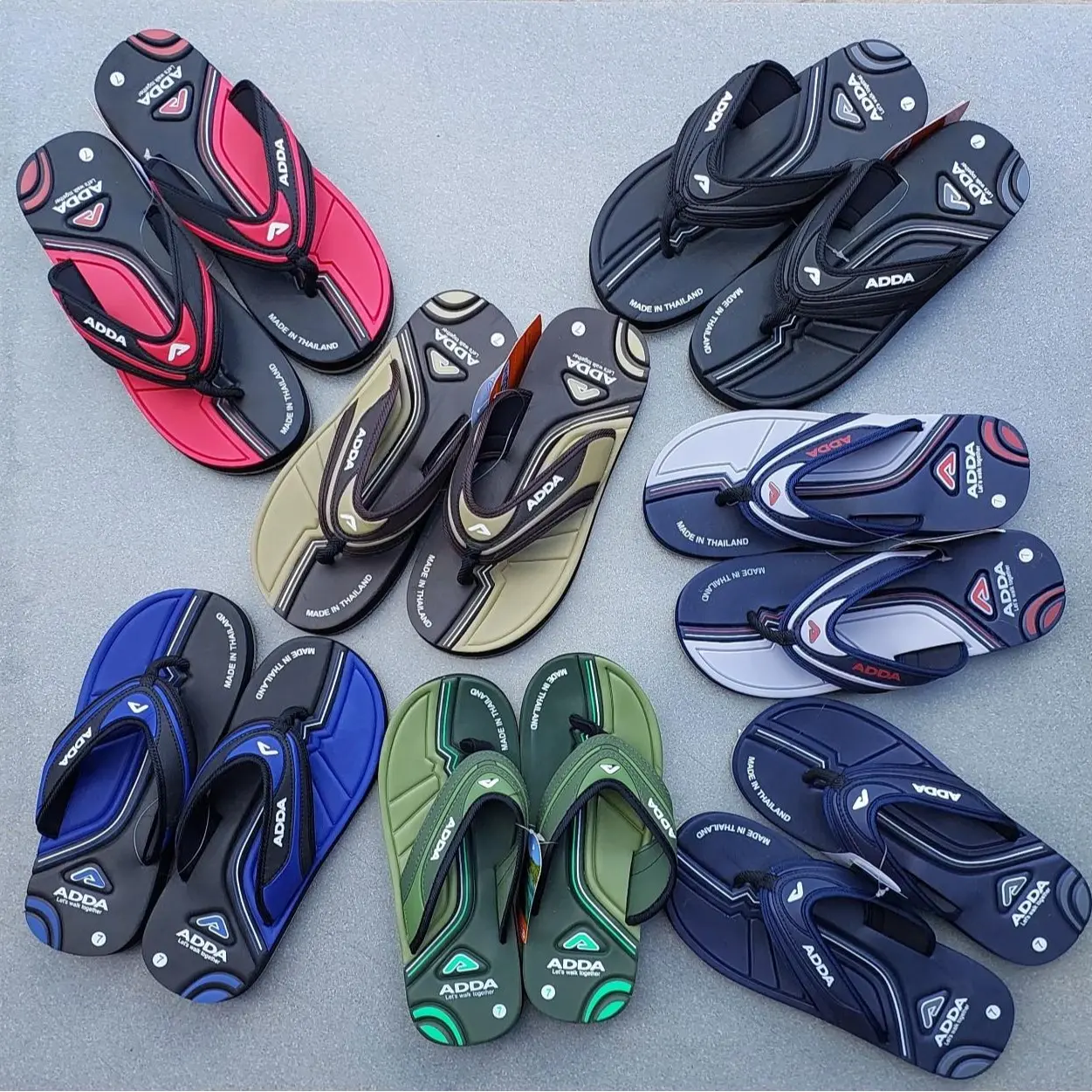 Dép xỏ ngón nam, chất liệu cao cấp, quai mềm, đế có lớp tẩy cao su chống trượt, size 38-43 - Đế Bằng