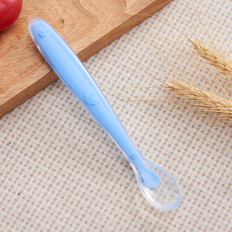 Product Introduction of Baby Silicone Spoon Training Spoon Baby Feeding Soft Spoon Silicone Spoon Tableware Suit Maternal and Child Supplies 15