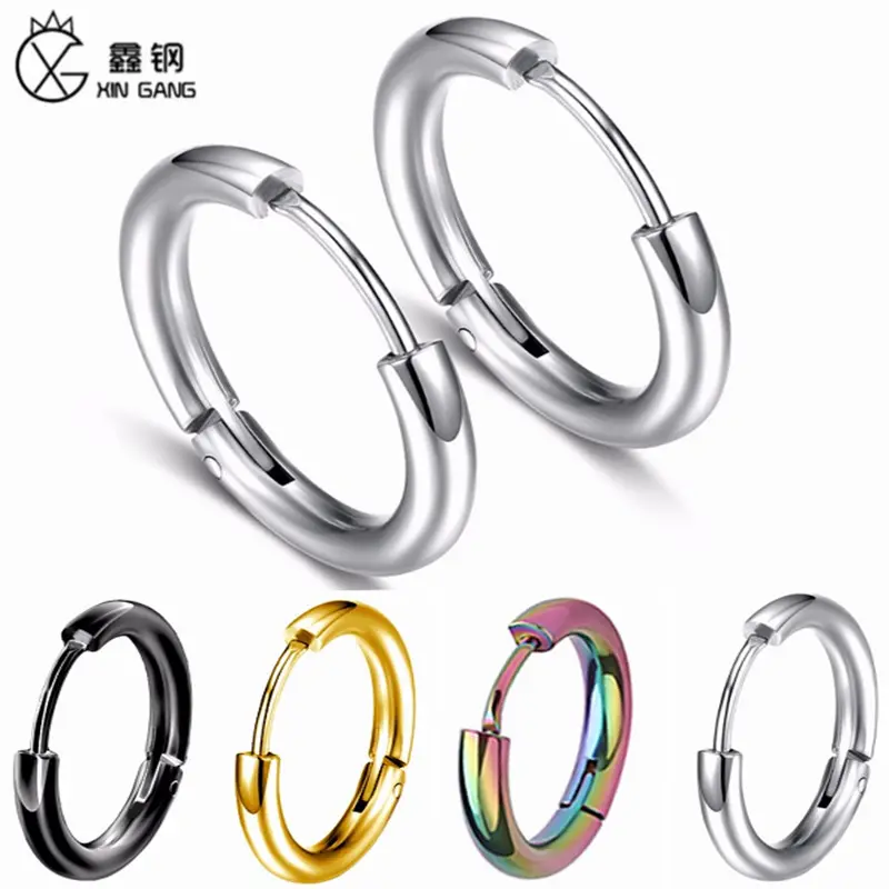 Bông Tai Thép Titan Phong Cách Hàn Quốc, Cùng Phong Cách Với Người Nổi Tiếng, Chống Dị Ứng, Bông Tai Kẹp Tai Bằng Thép Không Gỉ, Trang Sức Đơn Giản