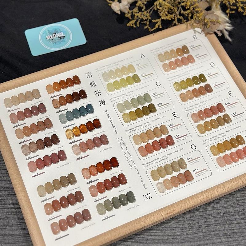 Set sơn gel thạch siêu đục Rabia 32 màu 2024, tặng kèm bảng màu set sơnthạch