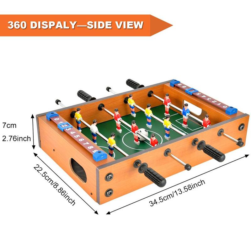 Table Soccer Kit, 1 Count Table Soccer & 2 Counts Mini Balls, Parent-child Competitive Board Game, Indoor Recreation Equipment For Kids & Adults 2