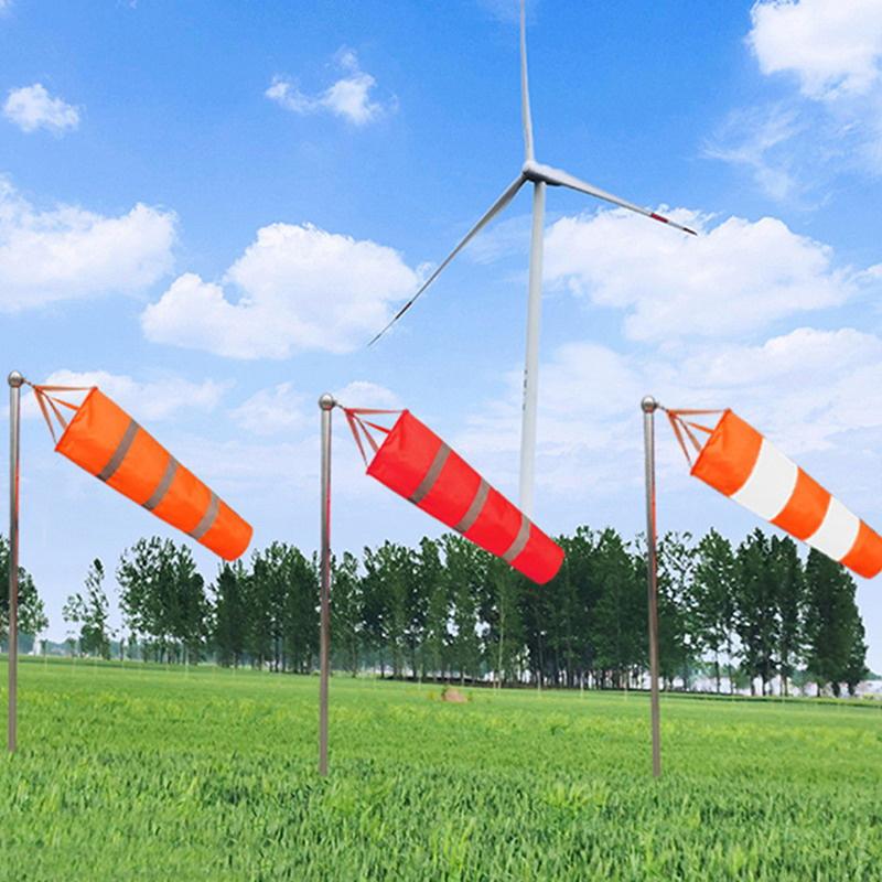 Product Introduction of 60cm Windsock Outdoor Wind Direction Measurement Reflective Belt Rip-stop Weather Vane for Airport Aviation Garden Farm 12