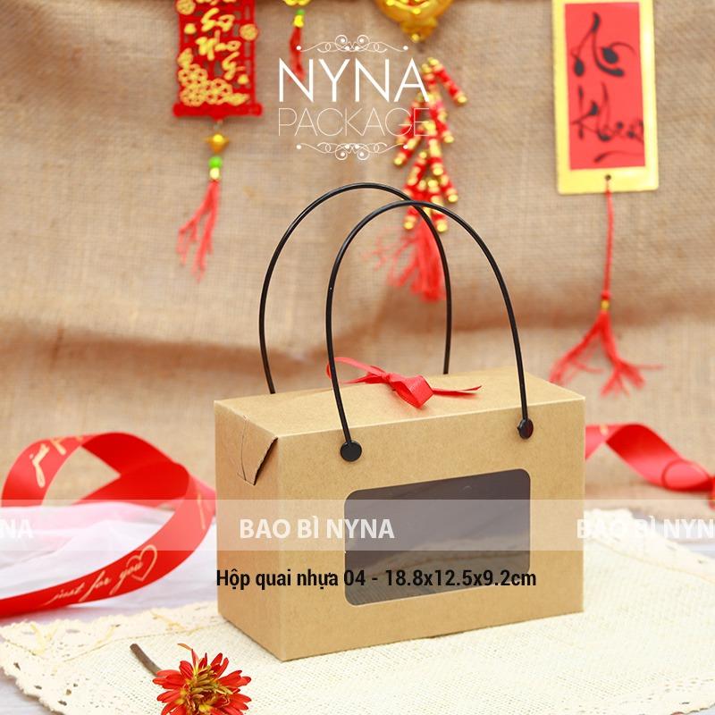 COMBO 10 Hộp quai nhựa Kraft đa dạng size từ 01 đến 09 - dùng đựng các bộ quà tặng, đựng yến chưng, hạt dinh dưỡng 4