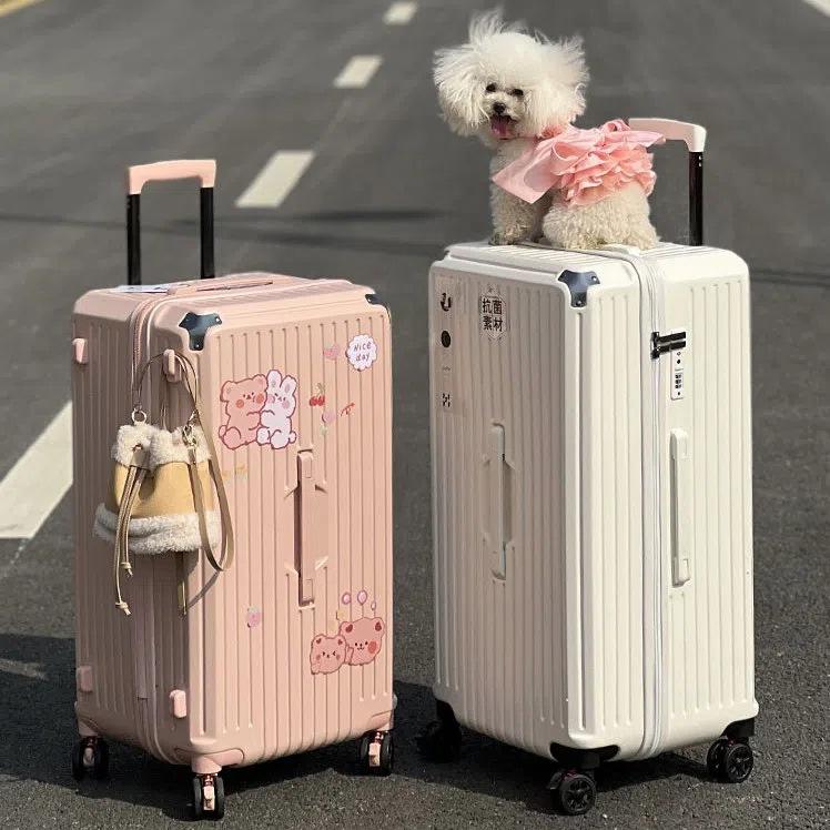 Vali kéo du lịch Quảng Châu cao cấp nhựa ABS + PC chống vỡ Size 20 32 36inch