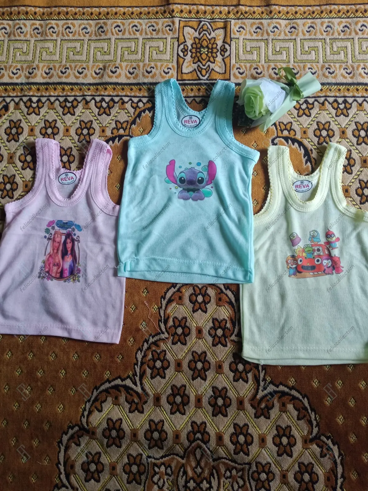3 PCS Kaos Dalam Bayi/ Kaos Dalam Anak/ Singlet Bayi/ Singlet Anak/ Pakaian Dalam Anak/ Pakaian Dalam Bayi/ Singlet Anak Laki-laki Perempuan