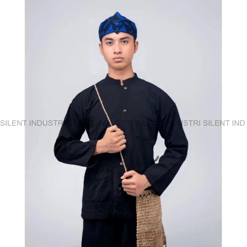 SILENT Setelan Baju Pangsi Dewasa Satu Set Baju + Celana Pangsi Sunda Dewasa / Baju Adat Sunda / Baju Adat Baduy / Baju Tradisional / Baju silat Terbaru Termurah Terlaris 3