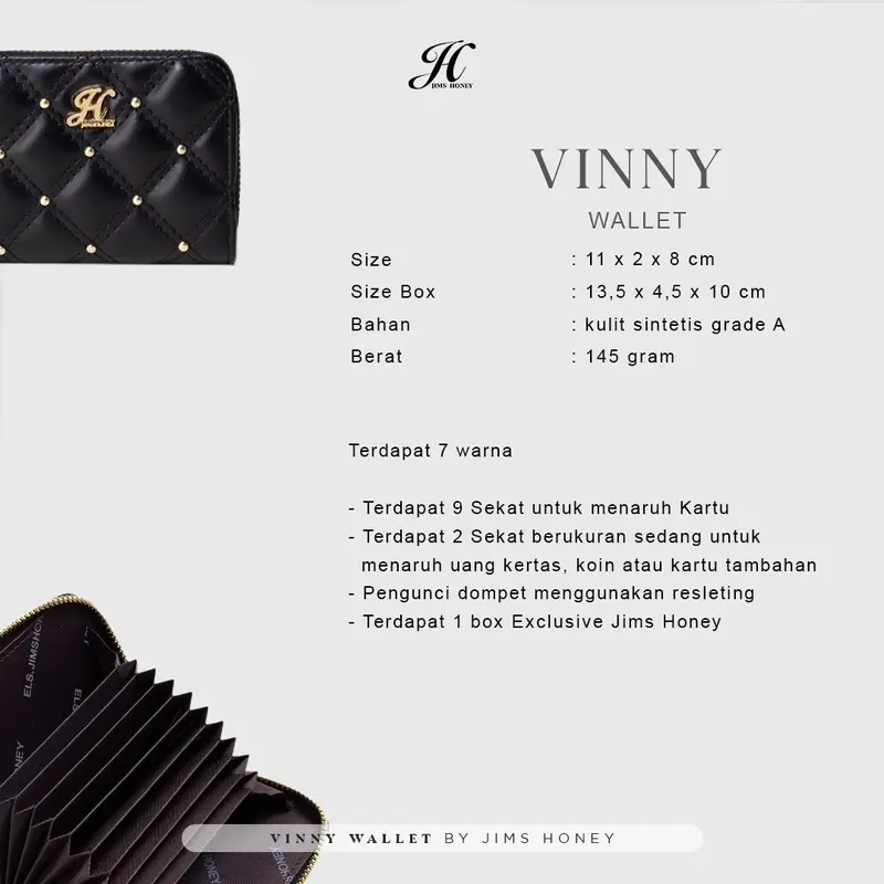 VINNY WALLET Jims Honey Dompet Mini Wanita 7