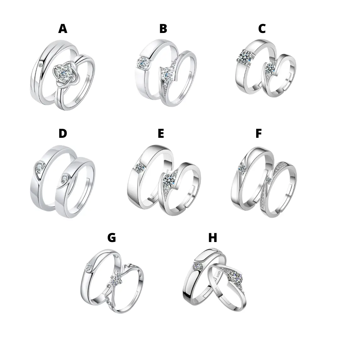 Cincin Couple Spesial Untuk Kado Pasangan dapat Sepasang (2pcs) Hadiah