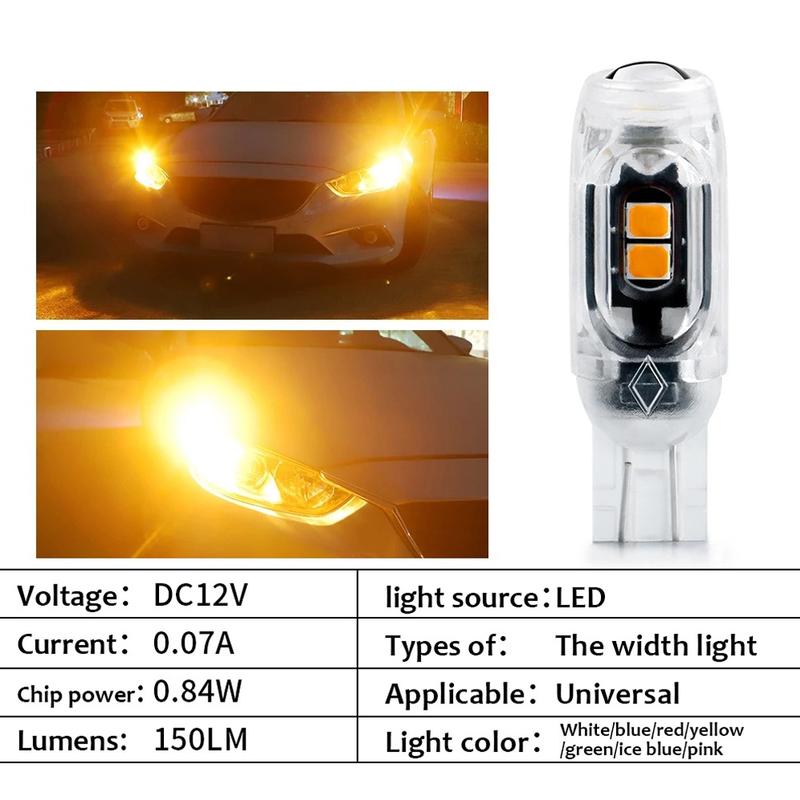 Product Introduction of EF 1Pc T10 Motorcycle Car Turn Light LED Canbus 5SMD Beacon Gap Light Day Driving Reading License Plate Light  #450930 3