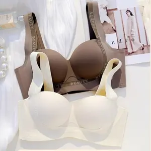 [LUX] L076 Bra Push Up Bh Tanpa Kawat Nylon Seamless Bhwanita Busa Tebal Beha Wanita Motif Nyaman