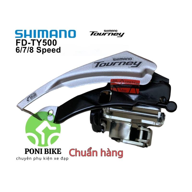 Sang đĩa xe đạp, Gạt đĩa xe đạp Shimano Tourney TY500 indonesia Chuẩn hàng Gắn Xe Đạp Đạp Xe Đạp Cao Su Sport