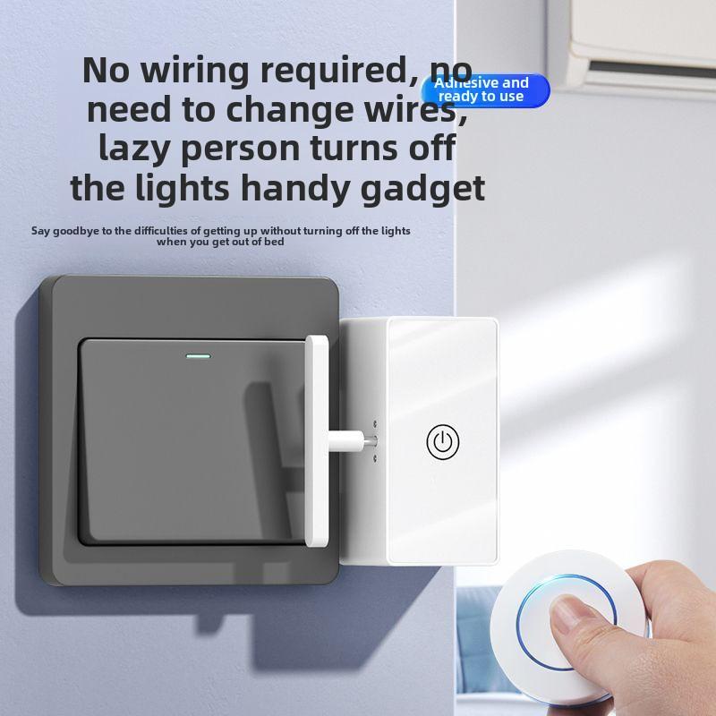 Product Introduction of Lazy Lights off Artifact Lights Wiring Free Remote Control Switch Lights Smart Wireless Lamp Control Switch Remote Automatic Controller 7