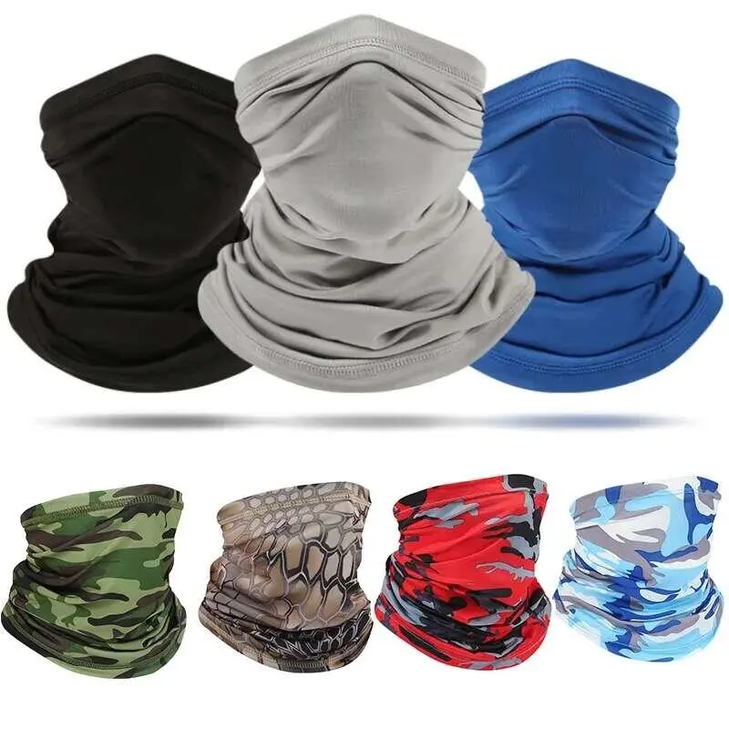 UV Protection Scarf Ice Silk Face Cover mask Neck Tube Quick-drying Outdoor Fishing Cycg Magic Motorcycle Breathable Bandana