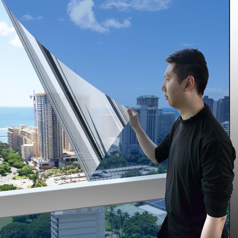 Giấy decal dán kính chống nắng nóng UV , phim cách nhiệt cửa sổ decan phản quang cho cửa kính chống nhìn trộm Decor Decor Phòng
