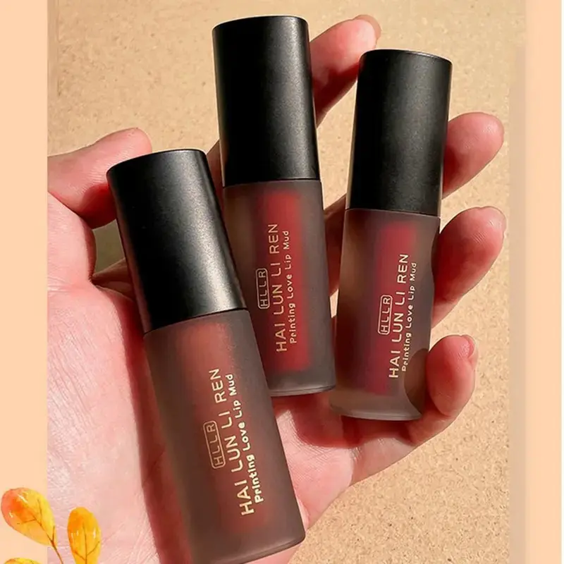 Son Môi Mới Helen Beauty Son Môi Đẹp mắt Son Môi Bùn Không dính cốc Trang Điểm Lì Không Phai Nữ Cosmetic Women Mỹ Phẩm Son Kem đỏ lạnh 2