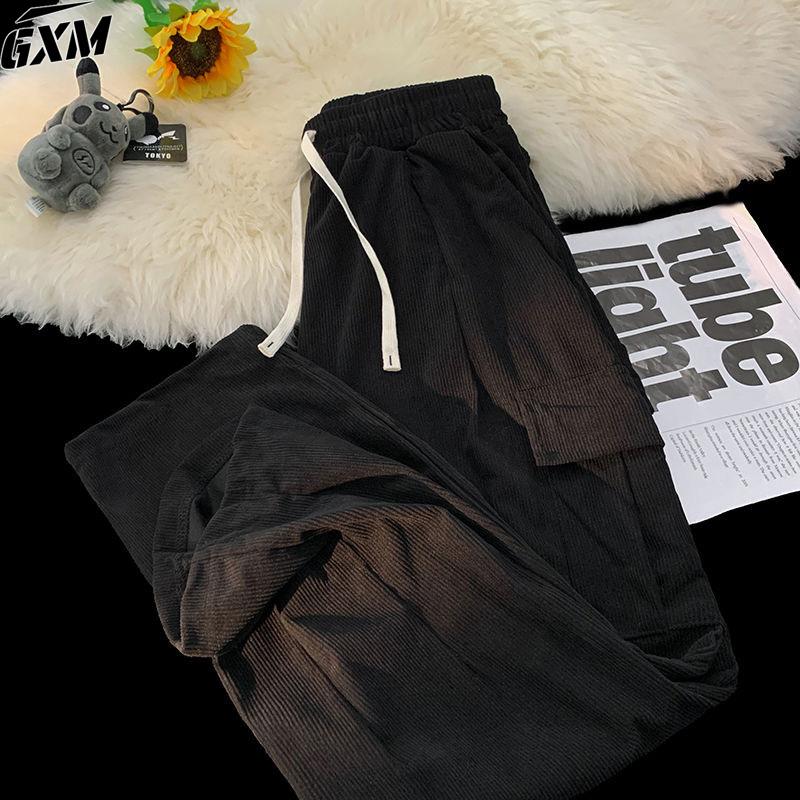 Product Introduction of celana corduroy pria celana cargo corduroy pria celana korea Celana Kasual hitam Casual Model lurus pria celana korduroy Mode retro gaya Korea kain tahan kerut Mode untuk Korduroi Celana Kasual celana kargo premium celana gombrang pria 13