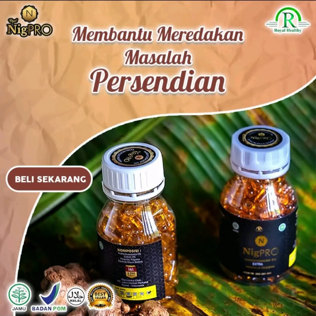 NIGPRO Ecer 30 Kapsul Original 100% Habbatusauda Premium Extra Propolis