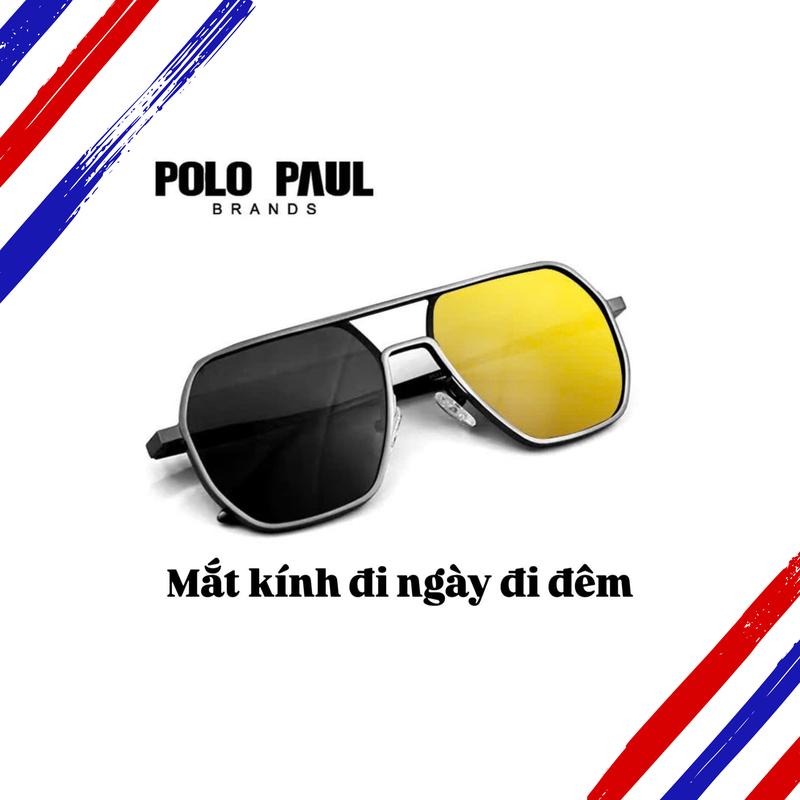Kính Râm Phân Cực Polo Paul Kính Mắt Thời Trang Nam Nữ Chống Tia UV50+ Khung Hợp Kim Lớp Phủ Hai Lớp Trọng Lượng Nhẹ Bảo Vệ Mắt Hiệu Quả Kính Có Thể Dùng Đi Ngày Đêm Đi Câu Cá