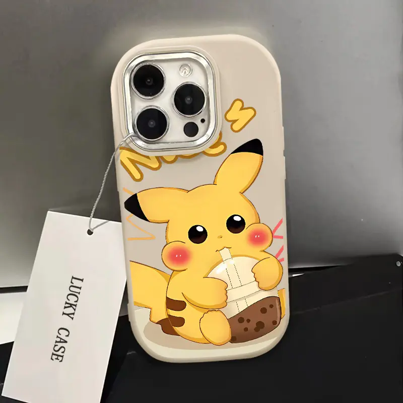 Cartoon Milk Tea Pikachu Phone Case Compatible with IPhone 16 Pro Max 15 14 13 12 11 XR X XS Max 7 8 Plus SE2020 Anti Drop Soft Silicone Premium Metal Phone Case - TikTok Shop Philippines Cartoon Milk Tea Pikachu Phone Case Compatible with IPhone 16 Pro Max 15 14 13 12 11 XR X XS Max 7 8 Plus SE2020 Anti Drop Soft Silicone Premium Metal Phone Case - TikTok Shop Philippines