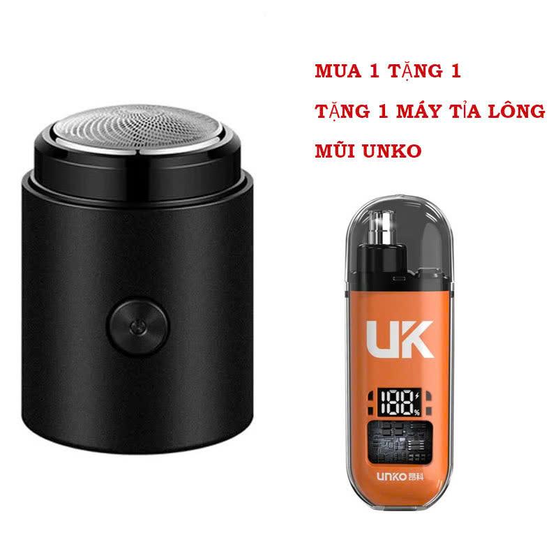 [ Tặng Tỉa Mũi UK ] Máy Cạo Râu Mini LAKEN Đa Năng Sạc Pin Siêu Bền Đầu Cạo Chống Nước